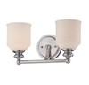 Melrose 2-Light Bathroom Vanity Light in Polished Chrome (8-6836-2-11)