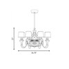 Savoy House Brisa 8-Light Fan D'Lier in English Bronze (35-328-FD-13)