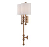 Devon 2-Light Wall Sconce in Warm Brass (9-7141-2-322)