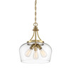 Octave 3-Light Pendant in Warm Brass (7-4034-3-322)