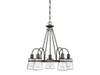 Portsmouth 5-Light Outdoor Oval Chandelier in English Bronze (1-3501-5-13)