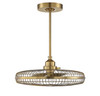 Wetherby LED Fan D'Lier in Warm Brass (29-FD-122-322)