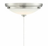 1-Light Fan Light Kit in Satin Nickel (FLG-106-SN)
