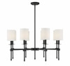 Chatham 8-Light Chandelier in Matte Black (1-306-8-89)