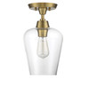 Octave 1-Light Ceiling Light in Warm Brass (6-4037-1-322)