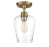 Octave 1-Light Ceiling Light in Warm Brass (6-4037-1-322)
