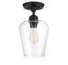 Octave 1-Light Ceiling Light in Black (6-4037-1-BK)
