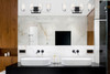 Redmond 4-Light Bathroom Vanity Light in Matte Black with Polished Chrome Accents (8-2154-4-67)