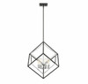 Dexter 4-Light Pendant in Matte Black with Polished Chrome Accents (7-2241-4-67)