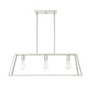 Denton 3-Light Linear Chandelier in Polished Nickel (1-326-3-109)