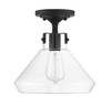 Walpole 1-Light Ceiling Light in Matte Black (6-9137-1-89)