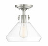 Walpole 1-Light Ceiling Light in Satin Nickel (6-9137-1-SN)