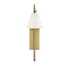 Rutland 1-Light Adjustable Wall Sconce in Warm Brass (9-1201-1-322)
