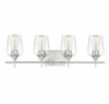 Octave 4-Light Bathroom Vanity Light in Satin Nickel (8-4030-4-SN)