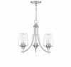 Octave 3-Light Chandelier in Satin Nickel (1-4031-3-SN)