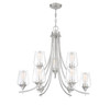 Octave 9-Light Chandelier in Satin Nickel (1-4033-9-SN)