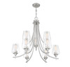 Octave 9-Light Chandelier in Satin Nickel (1-4033-9-SN)