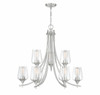 Octave 9-Light Chandelier in Satin Nickel (1-4033-9-SN)