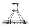 Hudson 10-Light Oval Chandelier in Matte Black (1-1852-10-89)