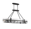 Hudson 10-Light Oval Chandelier in Matte Black (1-1852-10-89)