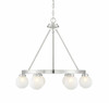 Avery Satin Nickel 6 Light Chandelier (1-1840-6-SN)