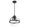 Pendleton 1-Light Pendant in 
Matte Black (7-7201-1-89)