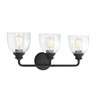 Vale 3-Light Bathroom Vanity Light in Black (8-7205-3-BK)