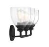 Vale 3-Light Bathroom Vanity Light in Black (8-7205-3-BK)