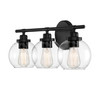 Carson 3-Light Bathroom Vanity Light in Matte Black (8-4050-3-BK)
