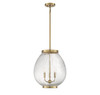 Welles 3-Light Pendant in Warm Brass (7-171-3-322)