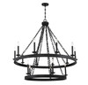 Seville 15-Light Chandelier in 
Matte Black (1-4406-15-89)
