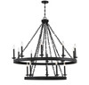 Seville 15-Light Chandelier in 
Matte Black (1-4406-15-89)