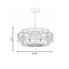 Savoy House Colonade 6-Light Fan D'Lier in 
Provence with Gold Accents (34-FD-123-155)