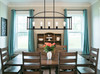 Palladian 5-Light Linear Chandelier in 
Matte Black (1-190-5-89)