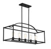 Palladian 5-Light Linear Chandelier in 
Matte Black (1-190-5-89)