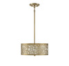 New Haven 3-Light Conv Semi-Flush or Pendant in Burnished Brass (6-7502-3-171)