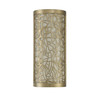 New Haven 2-Light Wall Sconce in Burnished Brass (9-7503-2-171)