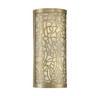 New Haven 2-Light Wall Sconce in Burnished Brass (9-7503-2-171)