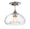 Savoy House 1-Light Ceiling Light in Polished Nickel (M60017PN)