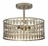 Savoy House 3-Light Ceiling Light in Antique Gold (M60038OG)