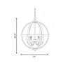 Savoy House 6-Light Pendant in Wood with Black (M70034WB)