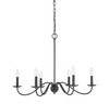 6-Light Chandelier in Aged Iron (M10042AI)