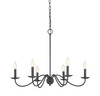 6-Light Chandelier in Aged Iron (M10042AI)