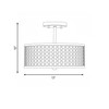 Savoy House 2-Light Ceiling Light in Natural Brass (M60016NB)