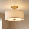 Savoy House 2-Light Ceiling Light in Natural Brass (M60008NB)