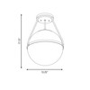 Savoy House 1-Light Ceiling Light in Natural Brass (M60054NB)