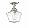 1-Light Ceiling Light in Polished Nickel (M60059PN)