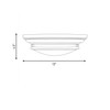 Savoy House 2-Light Ceiling Light in Natural Brass (M60063NB)