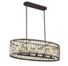 Sandoval 5-Light Linear Chandelier in Fiesta Bronze (1-0801-5-124)