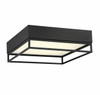 Creswell English Bronze Square Led Flush Mount (6-2190-14-13)
